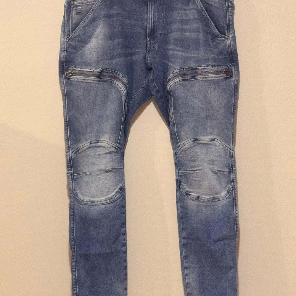 G-Star Men's Faded Blue Skinny Jeans